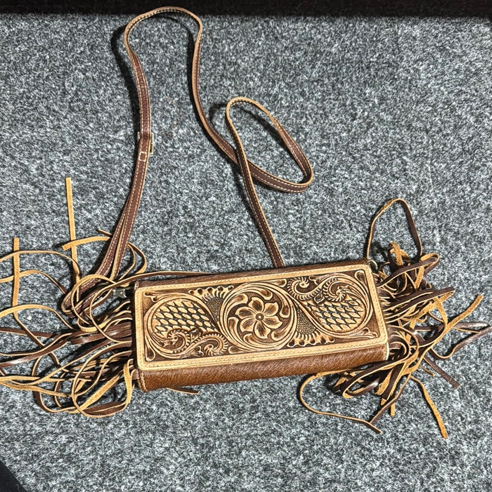 Brown Leather Crossbody Bag